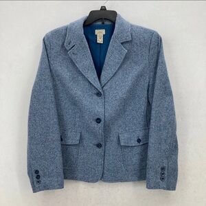 L.L. Bean Heathered Blue Women's Blazer